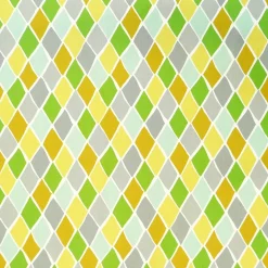 Schöner Leben Tischläufer Park West Lemonade Rauten grün gelb grau 40x160cm