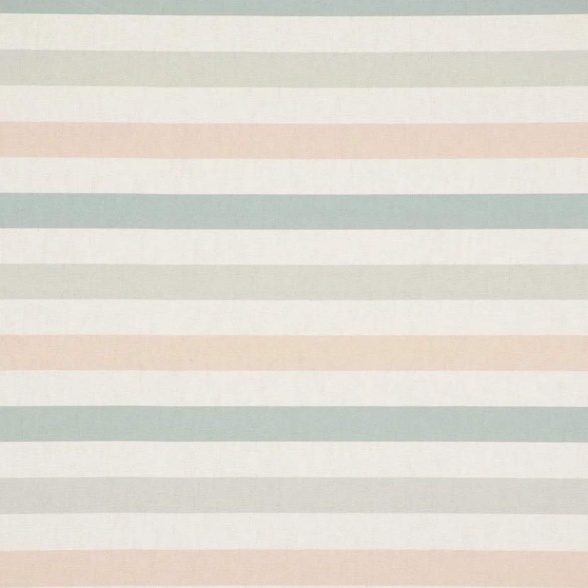 SCHÖNER LEBEN. Tischläufer Pastell Streifen Querstreifen ecru mintgrün vanille 40x160cm