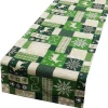 Schöner Leben Tischläufer Patchwork Weihnachten grün beige 40x160cm