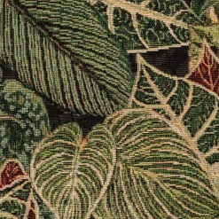 SCHÖNER LEBEN. Tischläufer Premium Houseplant Jungle Blätter grün schwarz 40x160cm