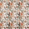 SCHÖNER LEBEN. Tischläufer Retro Blätter Blumen wollweiß orange braun 40x160cm