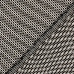 SCHÖNER LEBEN. Tischläufer Square Würfelstruktur uni schwarz grau 40x160cm