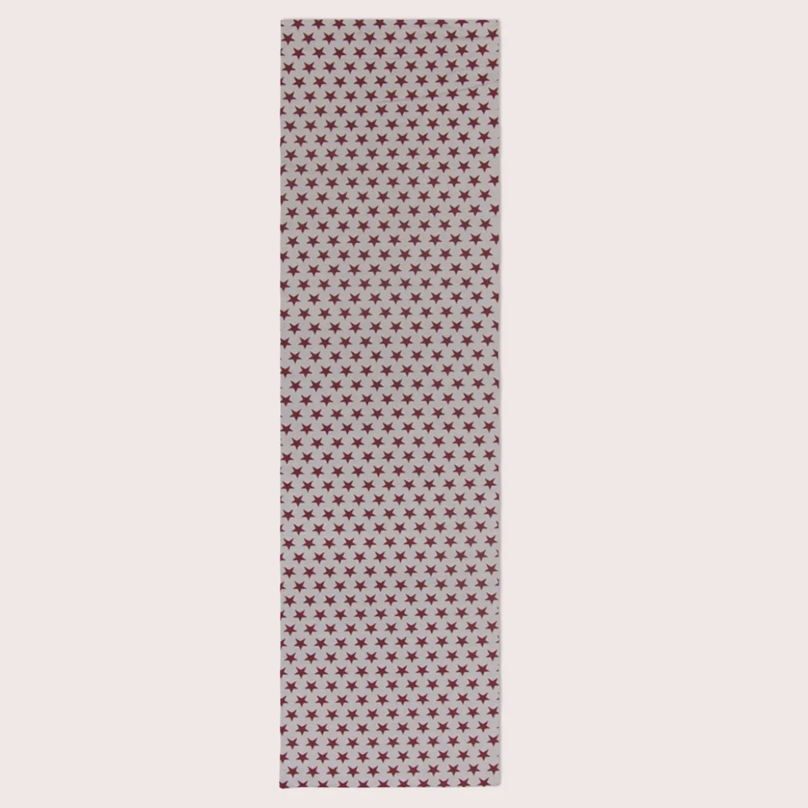 SCHÖNER LEBEN. Tischläufer Sterne beidseitig weiß rot 40x160cm