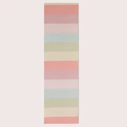 SCHÖNER LEBEN. Tischläufer Streifen 9,5cm mint rosa beere rot gelb grün 40x160cm