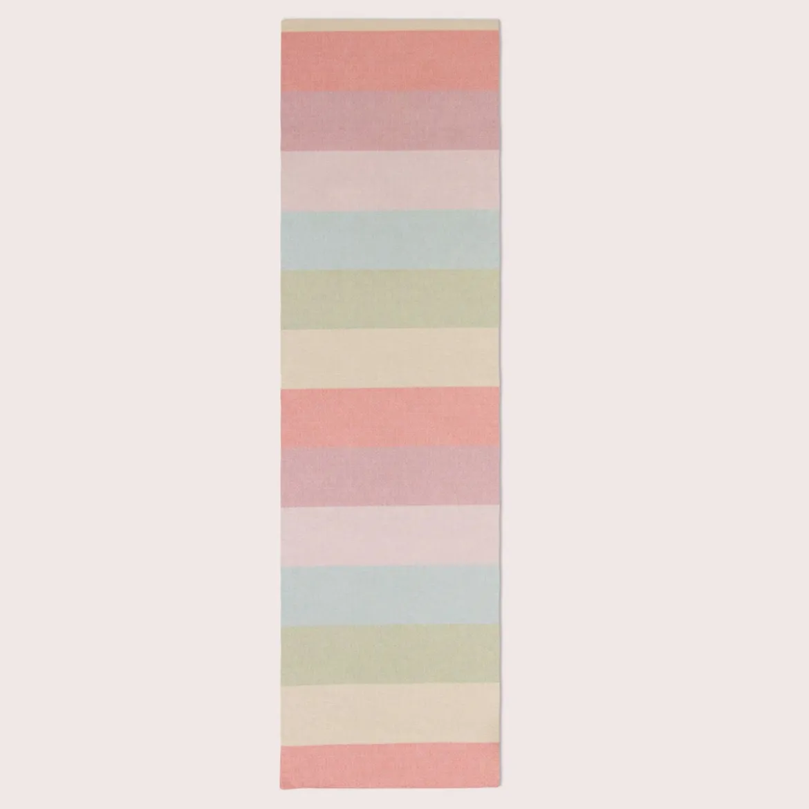 SCHÖNER LEBEN. Tischläufer Streifen 9,5cm mint rosa beere rot gelb grün 40x160cm