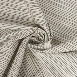 SCHÖNER LEBEN. Tischläufer Streifen Linien schwarz wollweiß 40x160cm