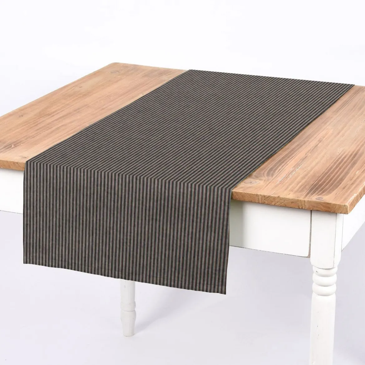 SCHÖNER LEBEN. Tischläufer Streifen 3mm beige blau 40x160cm