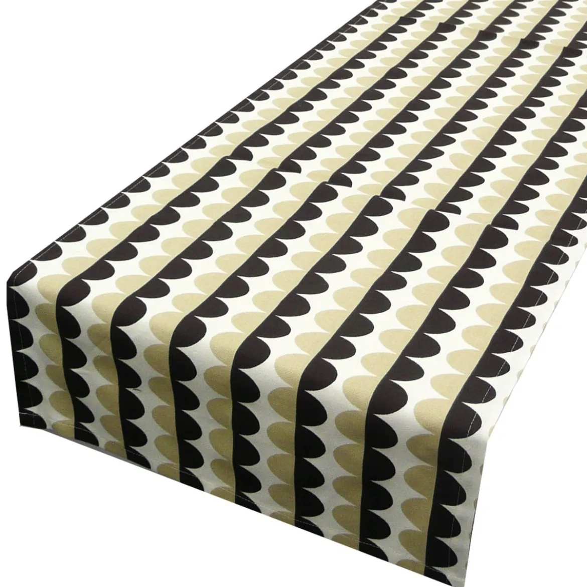 Schöner Leben Tischläufer String Bean beige braun 40x160cm