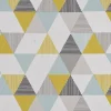 SCHÖNER LEBEN. Tischläufer STUDIO G Brio Dreiecke Mineral mint grün grau 40x160cm