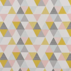 SCHÖNER LEBEN. Tischläufer STUDIO G Brio Dreiecke Sorbet rosa senf blau grau 40x160cm