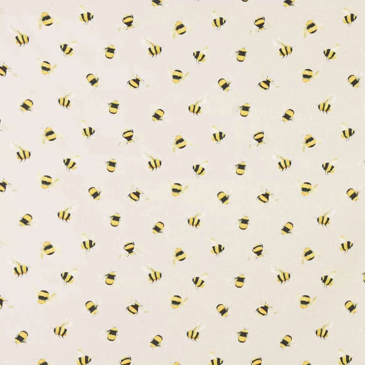 SCHÖNER LEBEN. Tischläufer STUDIO G Digitaldruck Bienen taupe gelb 40x160cm