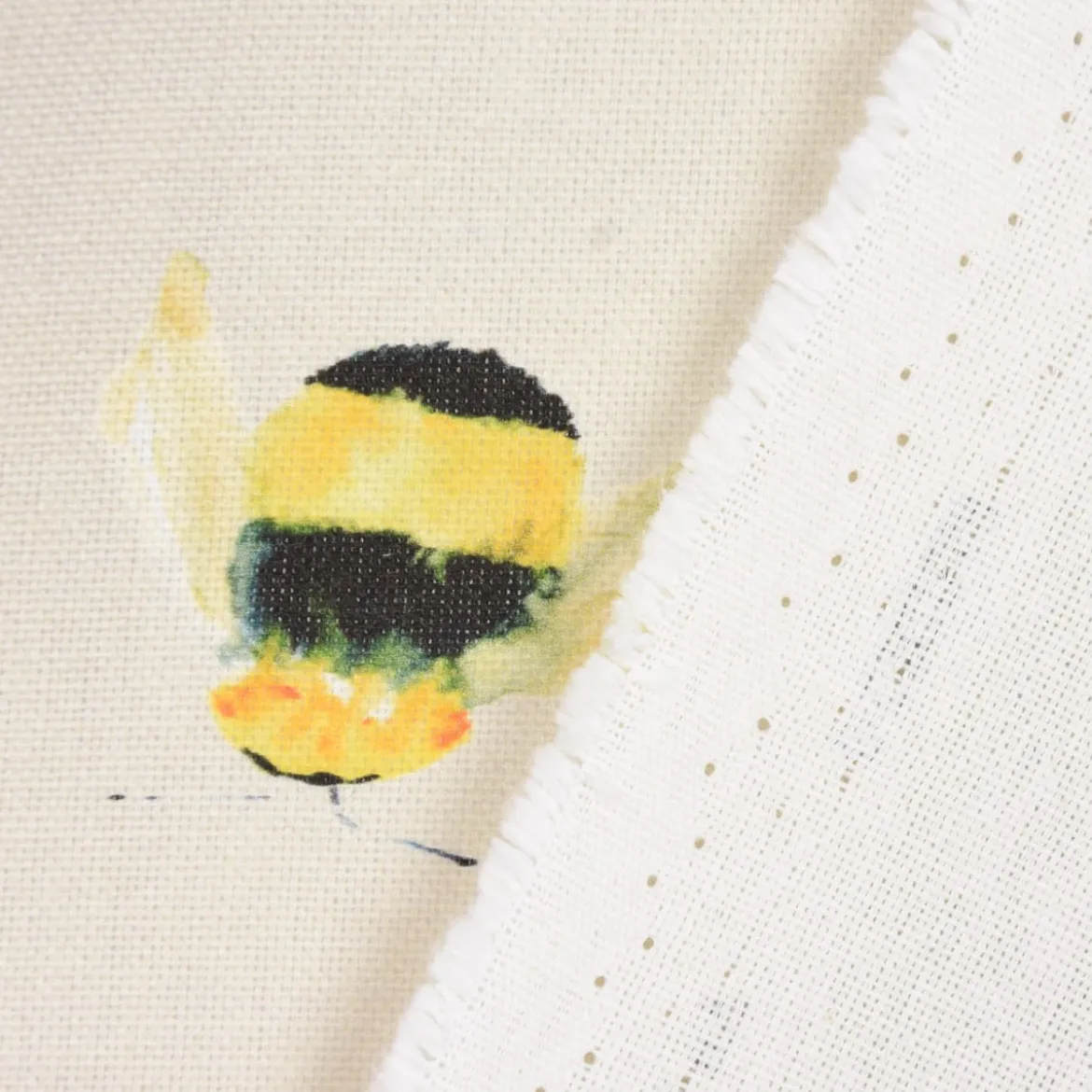 SCHÖNER LEBEN. Tischläufer STUDIO G Digitaldruck Bienen taupe gelb 40x160cm