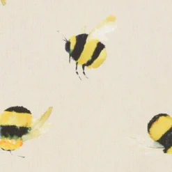 SCHÖNER LEBEN. Tischläufer STUDIO G Digitaldruck Bienen taupe gelb 40x160cm