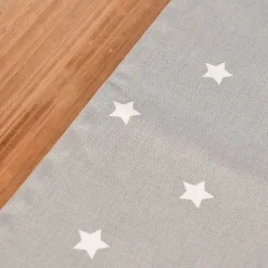 SCHÖNER LEBEN. Tischläufer Twinkle Sterne grau weiß 40x160cm
