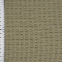 SCHÖNER LEBEN. Tischläufer Waffelrelief Kästchenstruktur uni khaki-grün 40x160cm