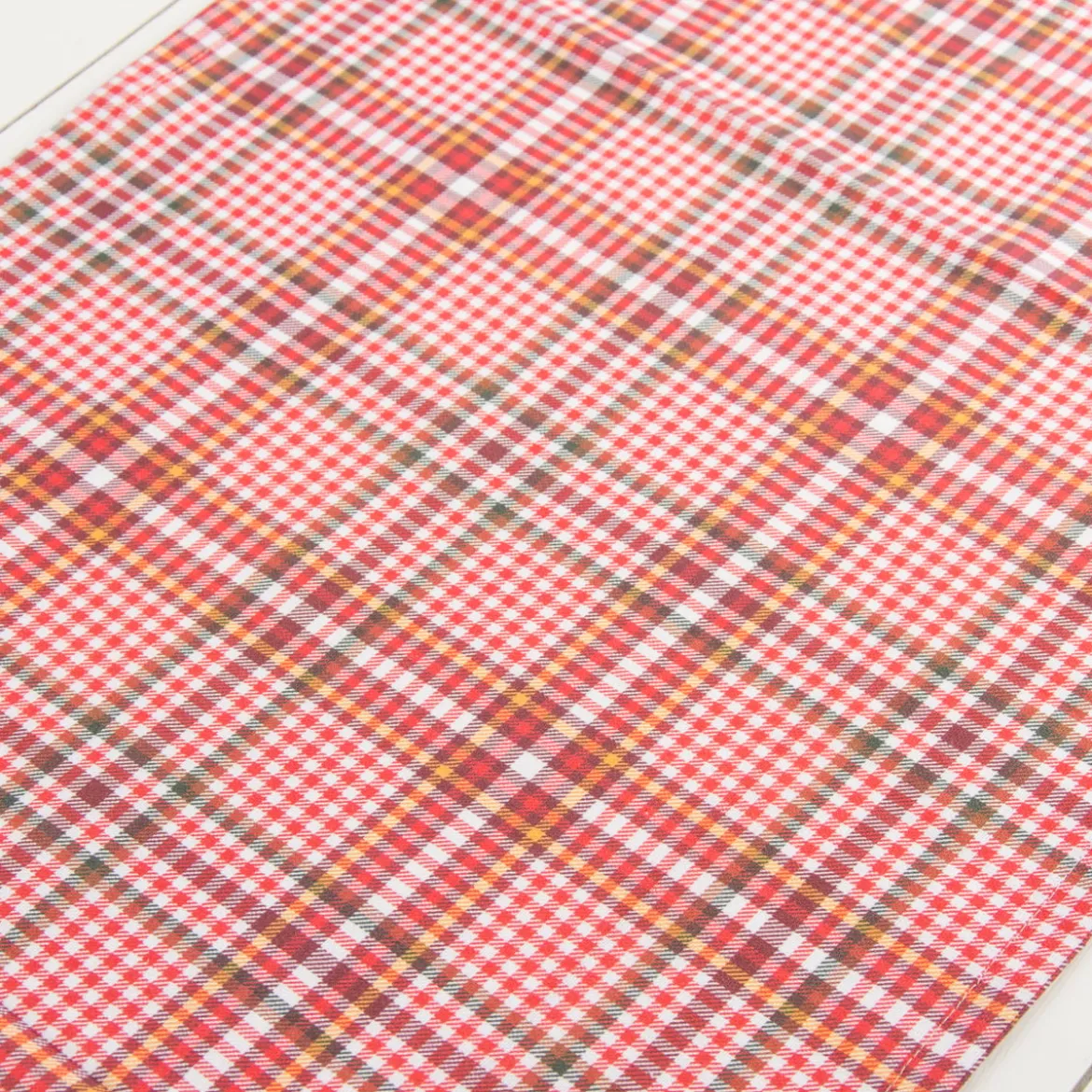 Schöner Leben Tischläufer Weihnachten Weihnachtsstern Bordüre rot beige 40x140cm