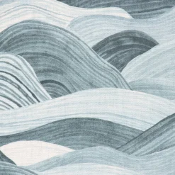 SCHÖNER LEBEN. Tischläufer Wellen blau 40x160cm