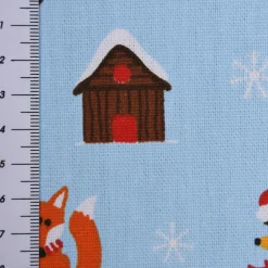 SCHÖNER LEBEN. Tischläufer Wintertiere hellblau 40x160cm