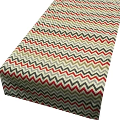 Schöner Leben Tischläufer Zick Zack Chevron orange grau 40x160cm