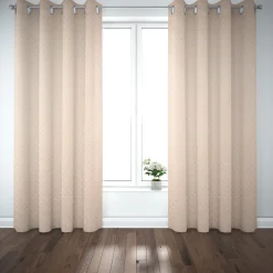 SCHÖNER LEBEN. Vorhang Art Deco Metallic Rauten rosa goldfarbig 245cm oder Wunschlänge