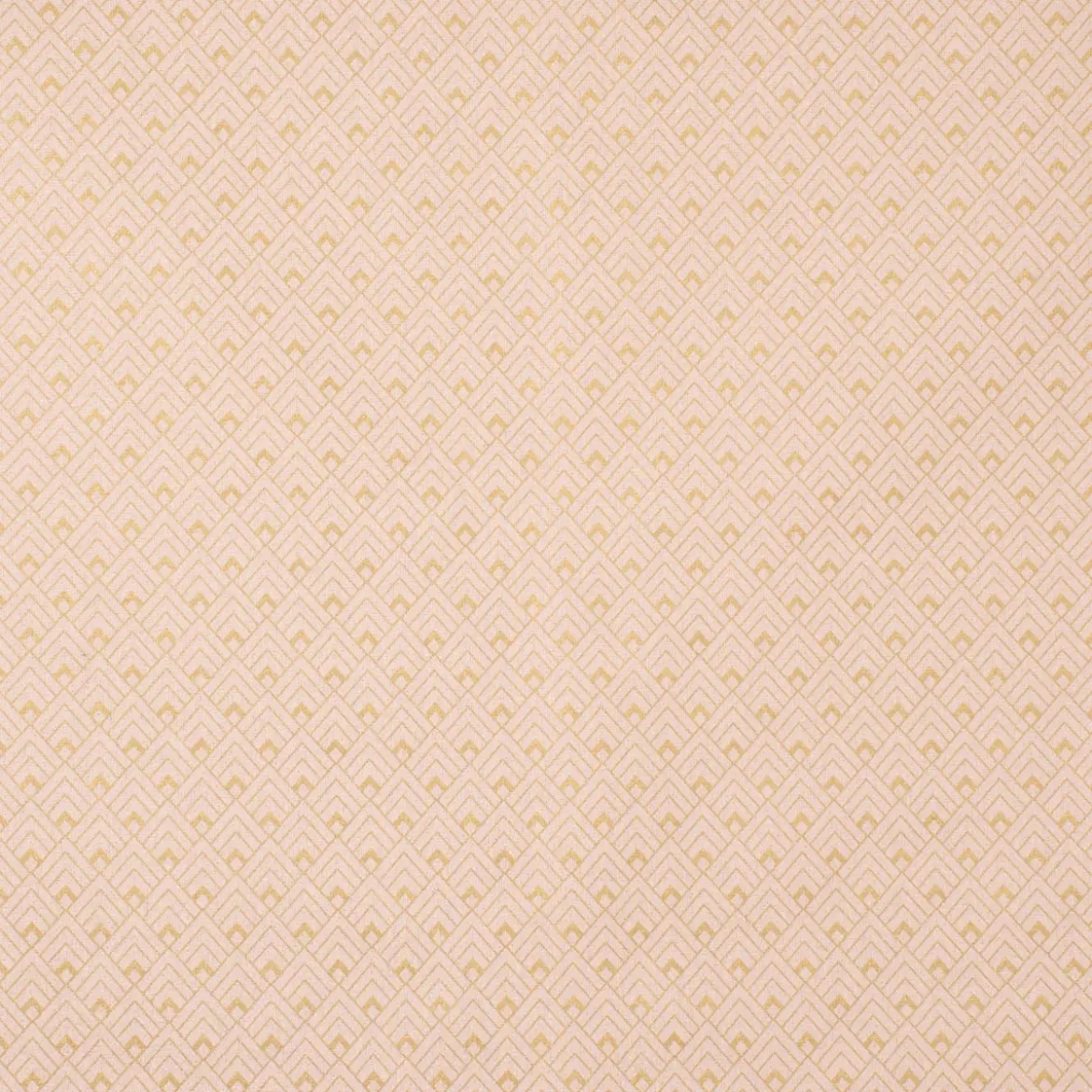 SCHÖNER LEBEN. Vorhang Art Deco Metallic Rauten rosa goldfarbig 245cm oder Wunschlänge