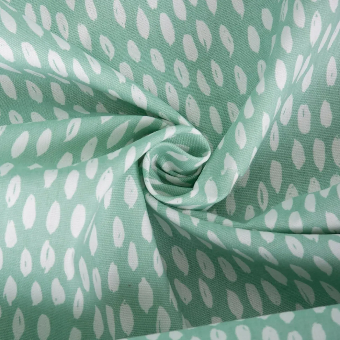 SCHÖNER LEBEN. Vorhang Bayside Tupfen Pinselstriche mint weiß 245cm oder Wunschlänge