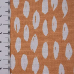 SCHÖNER LEBEN. Vorhang Bayside Tupfen Pinselstriche orange weiß 245cm oder Wunschlänge