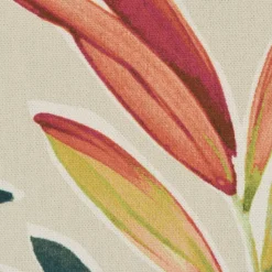 SCHÖNER LEBEN. Vorhang Blätter Zweige beige grün rot 245cm oder Wunschlänge