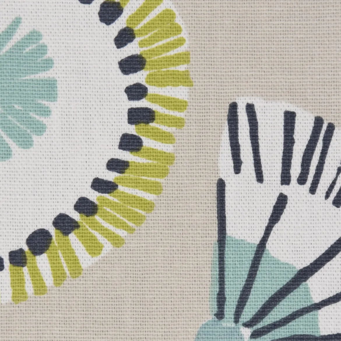 SCHÖNER LEBEN. Vorhang Blumen Blätter abstrakt beige weiß grau bunt 245cm oder Wunschlänge