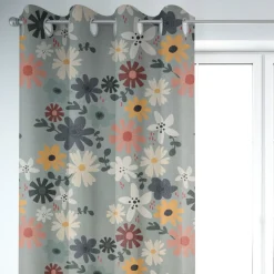 SCHÖNER LEBEN. Vorhang Blumen Blüten mint bunt 245cm oder Wunschlänge