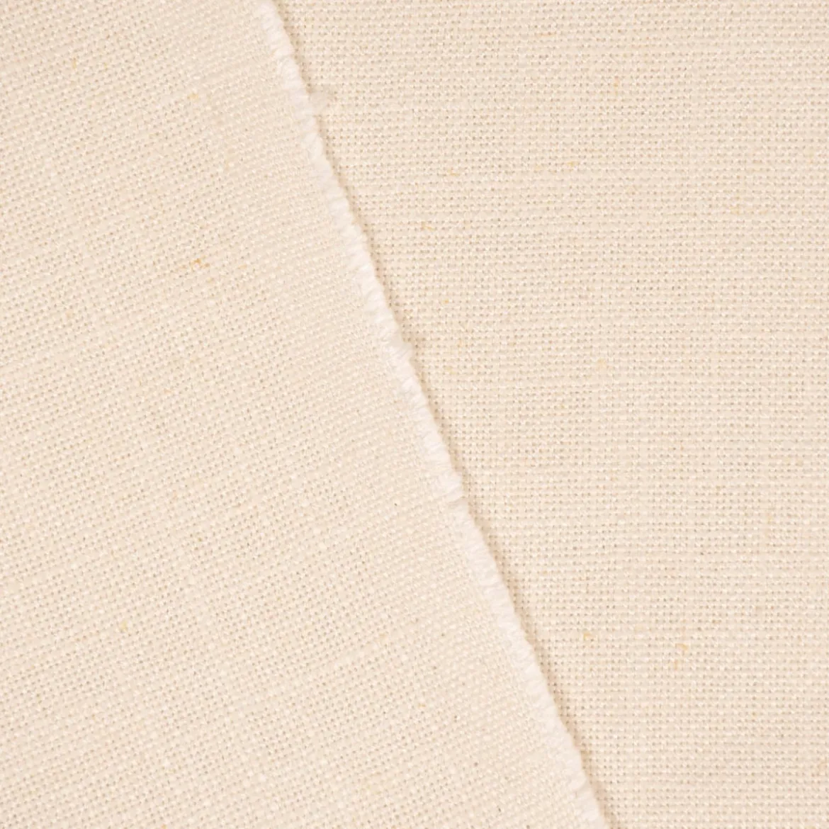 SCHÖNER LEBEN. Vorhang Deluxe Viskose Leinen uni ecru 245cm oder Wunschlänge