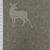 SCHÖNER LEBEN. Vorhang dunkle Hirsche braun beige türkis 245cm oder Wunschlänge
