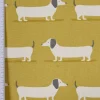 SCHÖNER LEBEN. Vorhang Fryett`s Dackel Dachshund senf gelb 245cm oder Wunschlänge