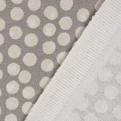 SCHÖNER LEBEN. Vorhang Fryett`s Halbpanama Spotty Punkte grau 245cm oder Wunschlänge