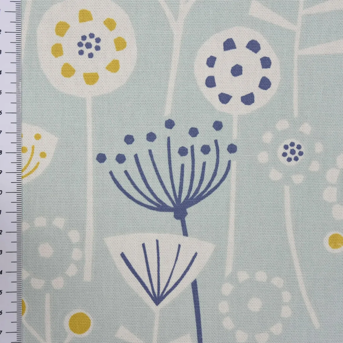 SCHÖNER LEBEN. Vorhang Fryett`s Halbpanama Blumen abstrakt mint 245cm oder Wunschlänge