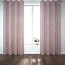 SCHÖNER LEBEN. Vorhang Full Stop Punkte candy rosa weiß 245cm oder Wunschlänge