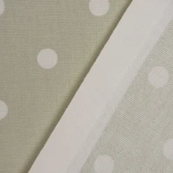 SCHÖNER LEBEN. Vorhang Full Stop Punkte grünbeige weiß 245cm oder Wunschlänge