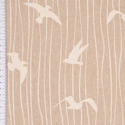 SCHÖNER LEBEN. Vorhang Iconic Seagull Stripe Möwen Streifen natur weiß 245cm oder Wunschlänge