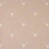 SCHÖNER LEBEN. Vorhang Jacquard Hirschkopf mit Geweih beige hellbeige 245cm oder Wunschlänge