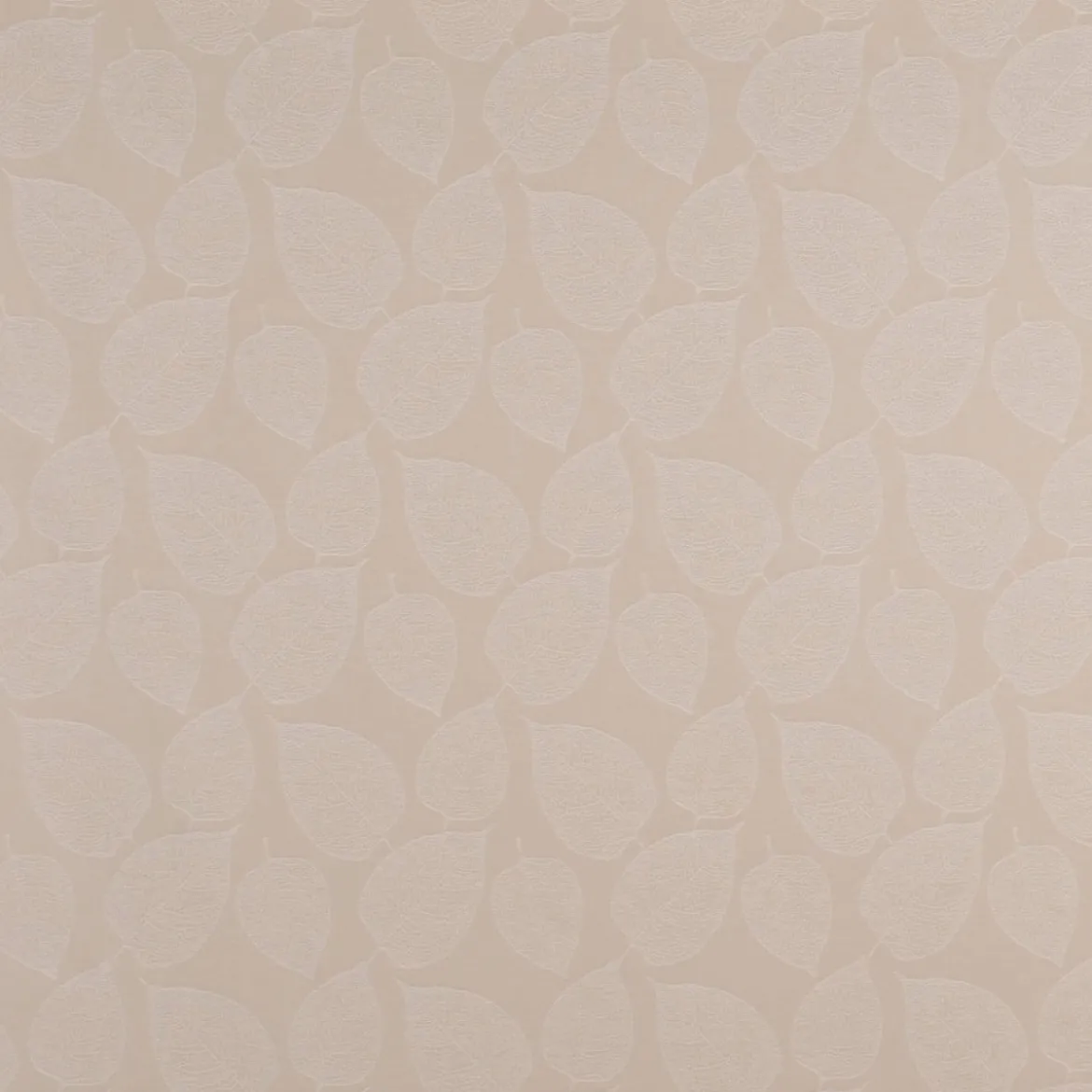 SCHÖNER LEBEN. Vorhang Jacquard Blätter hellbeige weiß 245cm oder Wunschlänge