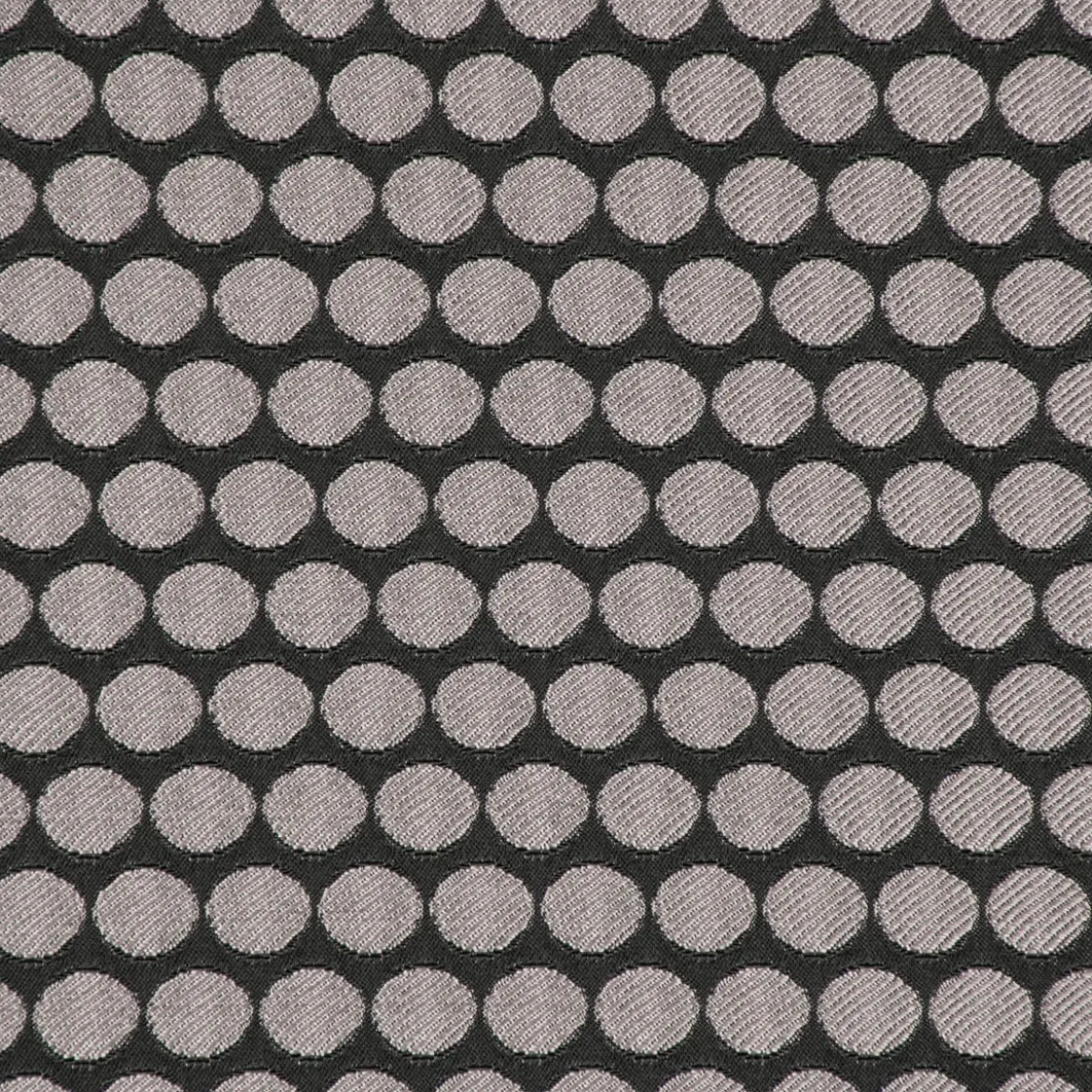 SCHÖNER LEBEN. Vorhang Jacquard Punkte schwarz silbergrau 245cm oder Wunschlänge