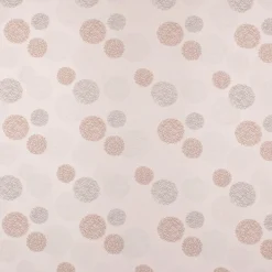 SCHÖNER LEBEN. Vorhang Jacquard Satinlook Kreise beidseitig beige rosenholz 245cm oder Wunschlänge