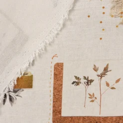 SCHÖNER LEBEN. Vorhang Lebensweisheiten beige 245cm oder Wunschlänge