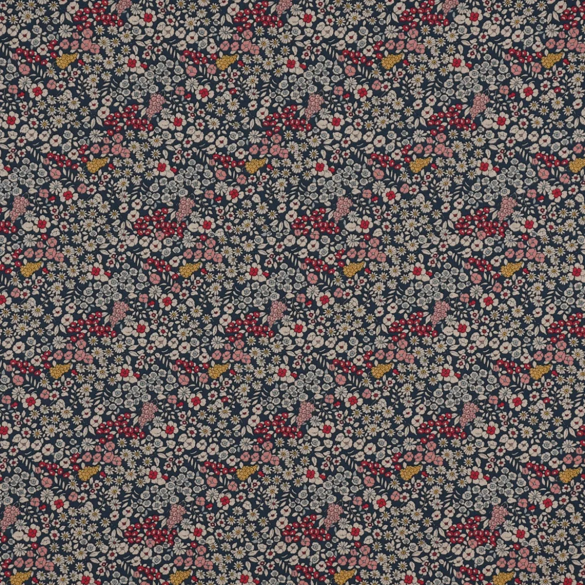 SCHÖNER LEBEN. Vorhang Leinenlook Blossom Dream Blüten blau pink gelb 245cm oder Wunschlänge