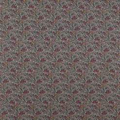 SCHÖNER LEBEN. Vorhang Leinenlook Blossom Dream Blüten blau pink gelb 245cm oder Wunschlänge
