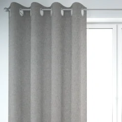 SCHÖNER LEBEN. Vorhang Leinenlook meliert uni dunkelblau 245cm oder Wunschlänge