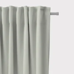 SCHÖNER LEBEN. Vorhang Leinenlook uni pastell mint 245cm oder Wunschlänge