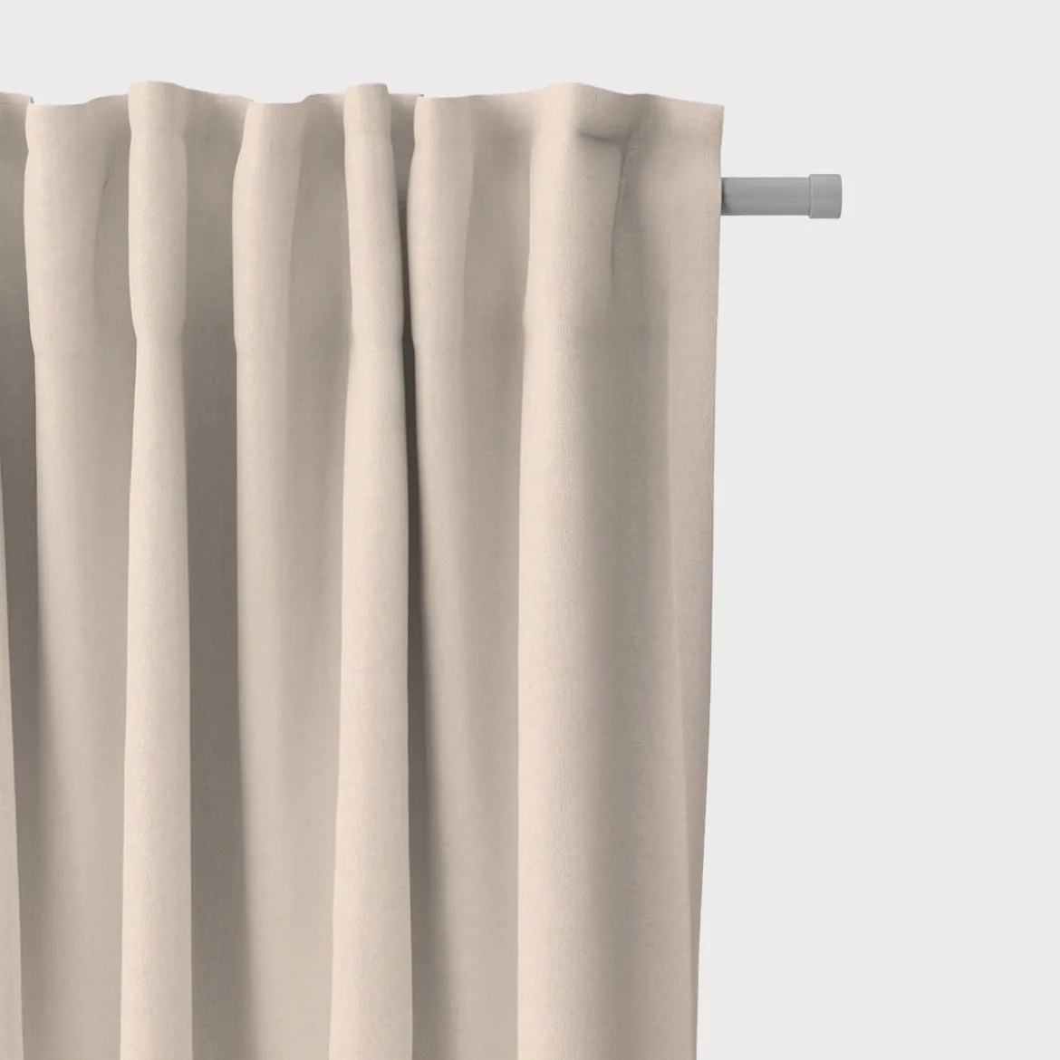 SCHÖNER LEBEN. Vorhang Leinenlook uni creme 245cm oder Wunschlänge