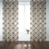 SCHÖNER LEBEN. Vorhang Leinenlook Blätter Blattskelett natur grün goldmetallic 245cm oder Wunschlänge