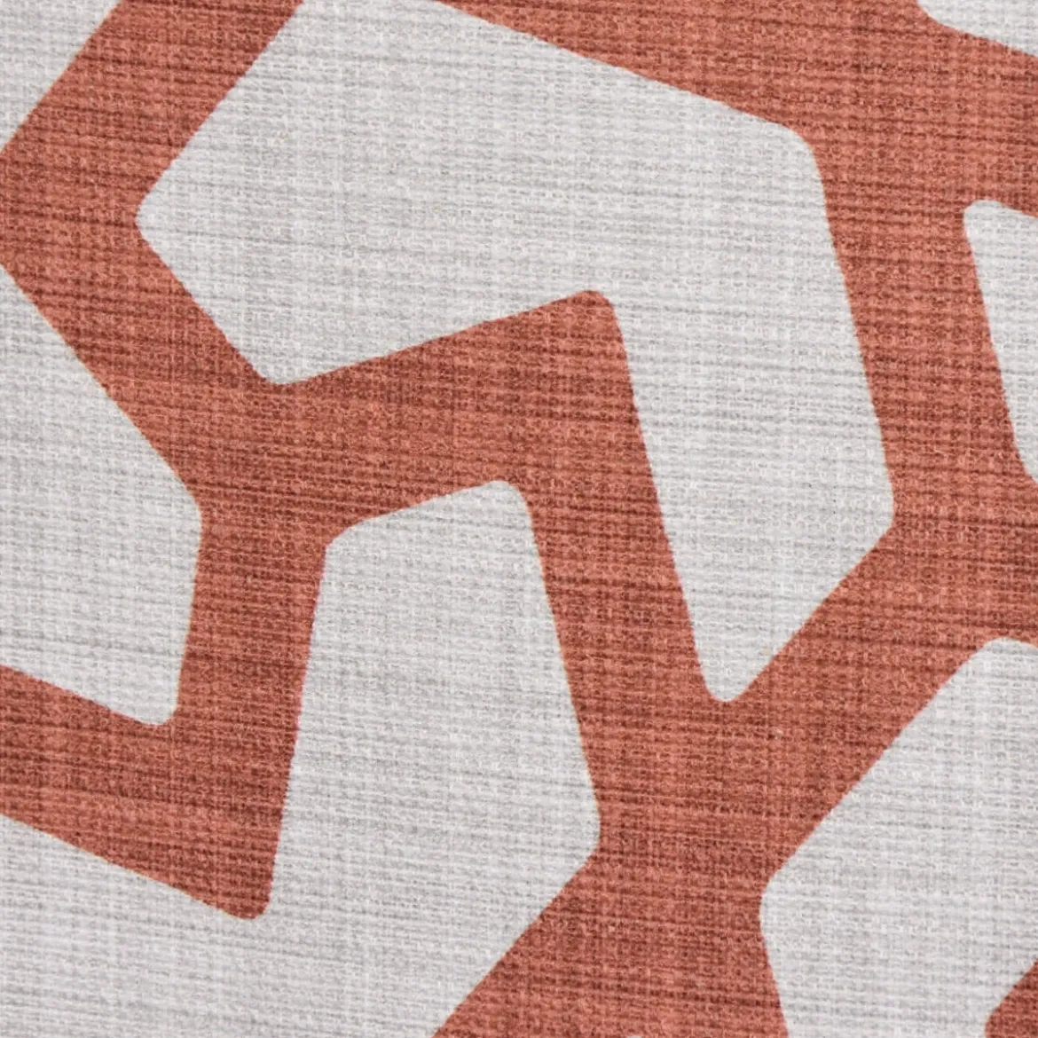 SCHÖNER LEBEN. Vorhang Linien Grafik beige terracotta 245cm oder Wunschlänge